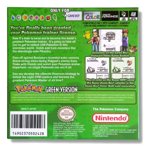 Pokémon Green Version - Game Boy