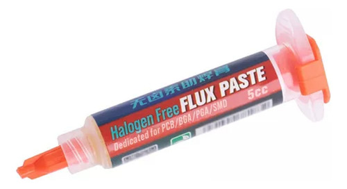 Soldadura Pasta Flux Halogeno Bajo Jeringa 5cc Uv35 Flux