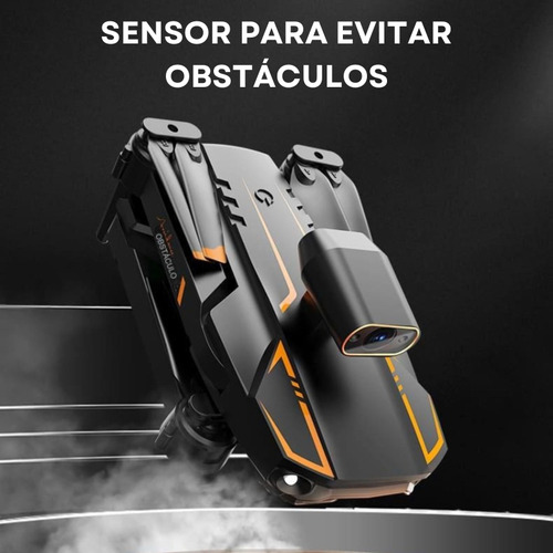 Drone Profissional S91 Câmera 4K HD Sensor Obstáculo Estável Fácil Pilotar Bateria Modular Controle de Altitude Voo Inteligente Aplicativo Celular Design Portátil Compacto Anticolisão