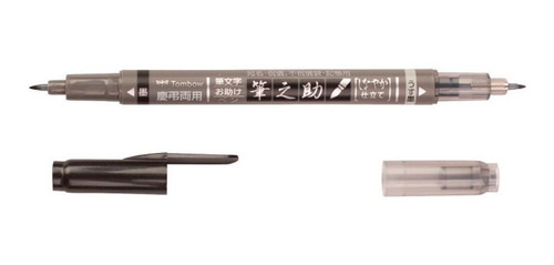 Tombow Brush Pen Fudenosuke Negro/gris