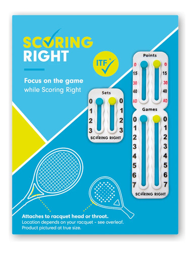 Scoring Right Marcador Puntos Raqueta Tenis Padel Anotador