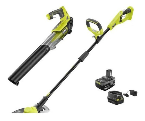 Combo Sopladora Y Destrosadora Ryobi One+ 18v  Inalambrica