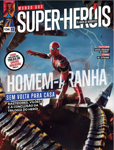 Revista Mundo dos Super-Heróis 134, de a Europa. Editora Europa Ltda., capa mole em português, 2021