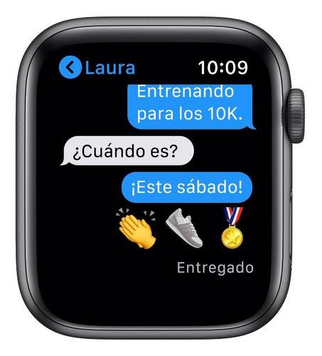 Imagen 6 de 9 de Apple Watch SE (GPS + Cellular, 44mm) - Caja de aluminio color gris espacial - Correa deportiva Negra
