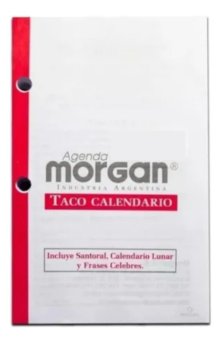 Taco Calendario Morgan - Almanaque Diario Santoral