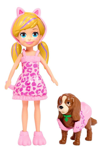 Boneca Polly Pocket Kit Cachorro Fantasias Combinadas Mattel