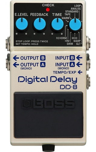 Boss Dd8 Digital Delay Pedal Con Looper Para Guitarra