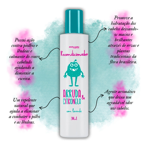 Kit Recondicionador Anti Piolhos + 2 Pastas Gel Com Própolis