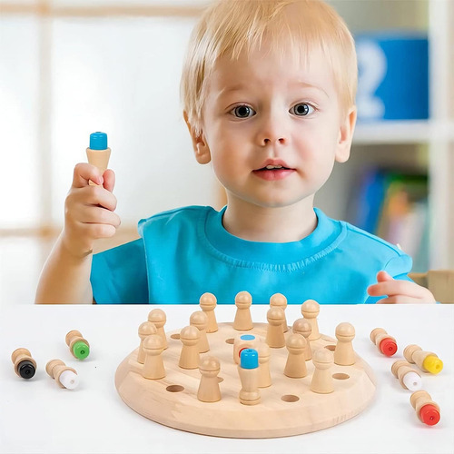 Juguetes Inteligentes For Niños Ajedrez Con Memoria Colorida
