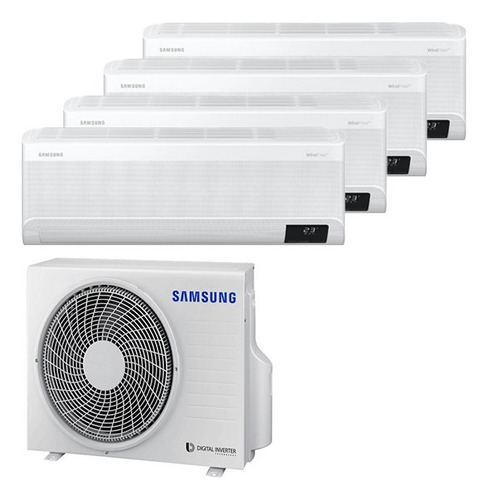 Multisplit Inverter Samsung 4a1 3x2300fg + 1x5500fg Ue 10kw Color Blanco