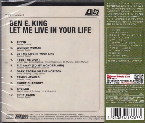Cd Let Me Live In Your Life (ben E. King) Estándar