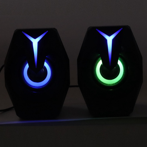 Altavoz Con Cable, Alimentación Usb, Luces Rgb, Control De V