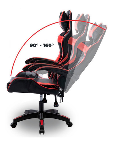 Imagen 6 de 10 de Silla Gamer Lo Ideal Reclinable Ergonomica Giratoria