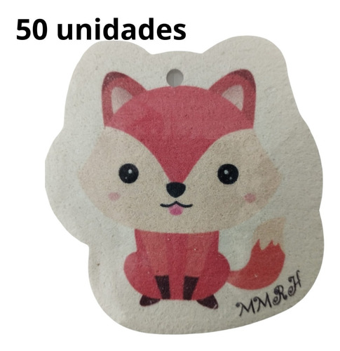 Pack 50 Esponja Comprimida Para Limpieza Con Diseño De Zorro