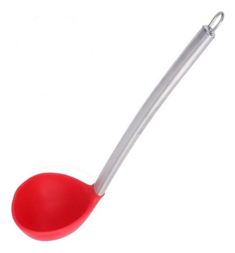 Concha Silicone Cabo Inox Utilidade Doméstica Cozinha Cor Multicor