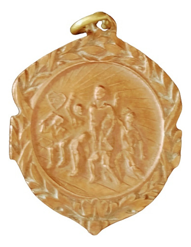 Antigua Medalla Boca Juniors Su Pequeño Hincha 1934. Bronce.