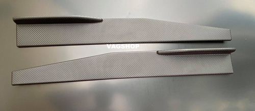 Imagen 2 de 5 de Spliter Lip Spoiler Laterales Estribos Univerales Carbon Abs