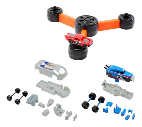Mattel Games Hot Wheels Build N Slam, Juego Para Niños Con