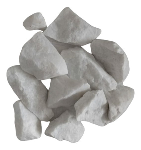 Piedra Decorativa Blanca Para Chimenea - 25k (2 A 4 Cms)