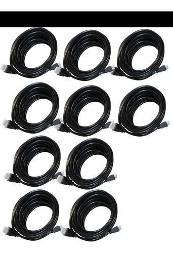 Kit 5 Cabos Hdmi 2.0 1.8m Alta Definição Uhd 5gb/s Atacado