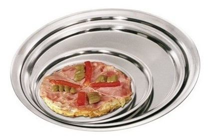 Bandeja Porta Pizza Ø 30 Cm.  Acero Inoxidable