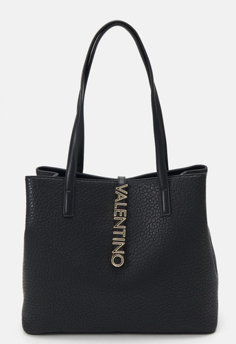 Cartera Valentino Zenón Negra Con Bolsa Valentino Color Rojo Negro Lisa Dorado Negro