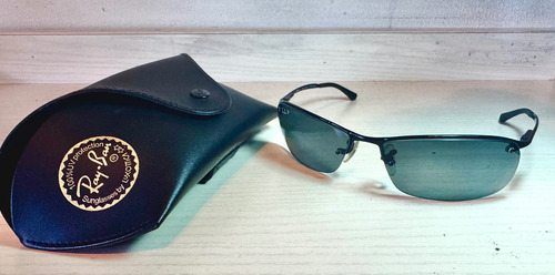 Lentes Ray-ban Rb3183 002/81 63-15 Polarizados Espejo Negro Gris Oscuro Negro Negro