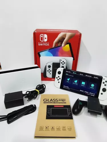 Nintendo Switch V1 Desbloqueado com cartão de memória 64GB