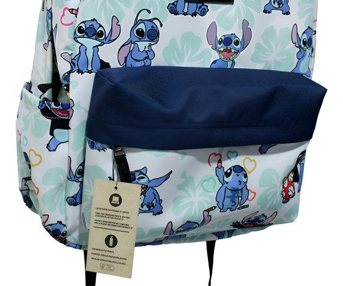 Mochila Vans Lilo & Stitch Old Skool Original Agua Liso