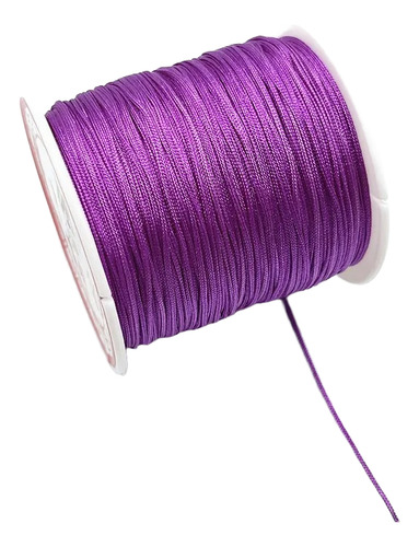 Rollo Hilo Chino 0.8mm Insumo De Bisutería Todo Los Colores Violeta