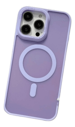 Funda Para iPhone 13 Pro Max Magsafe Ahumado Mate Lila