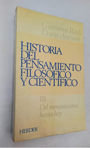 Historia Pensamiento Filosófico Científico - Reale  Antiseri