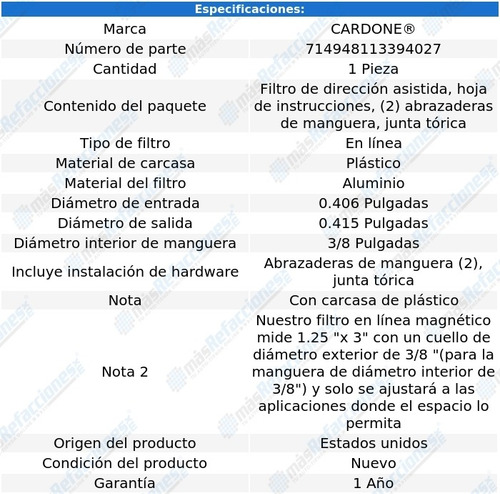 Filtro Dirección Hidráulica Lexus Lx570 13-17