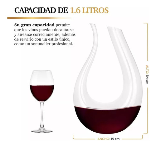 Copa De Vino En Forma De U, Botella De Vino De Vidrio