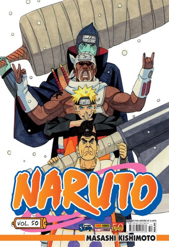 Naruto ed. 50, de Kishimoto, Masashi. Editora Panini Brasil LTDA, capa mole em português, 2014