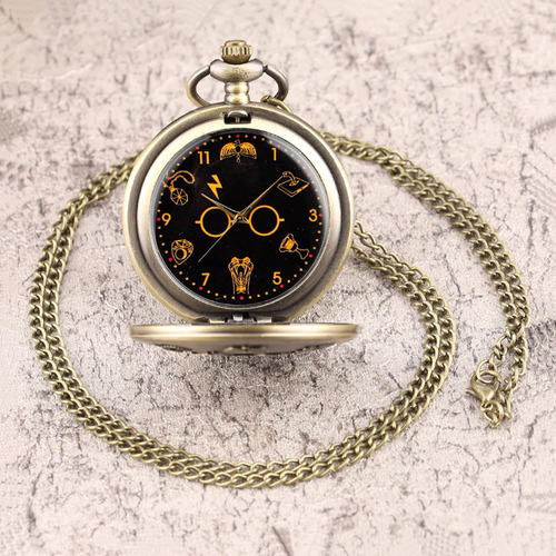 Collar Reloj Diseño Harry Potter Hp Lentes Muy Bonito