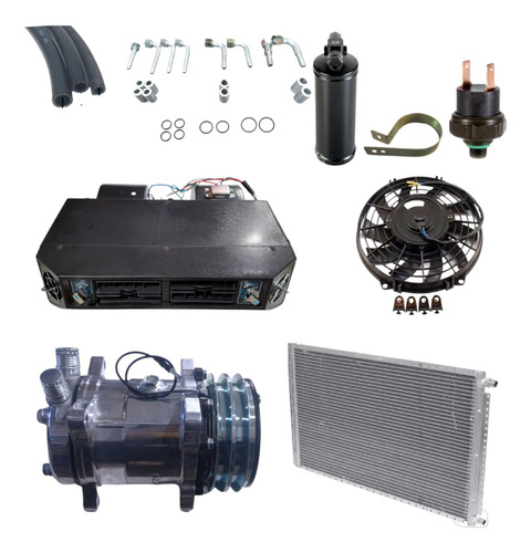 Kit Aire Acondicionado 12v 2v Auto Camión Camioneta Agro 