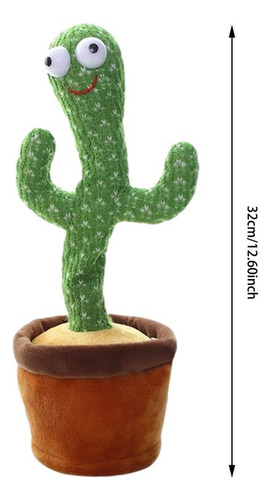 32cm Cactus Juguete Para Niños De Peluche Planta Eléctrica J