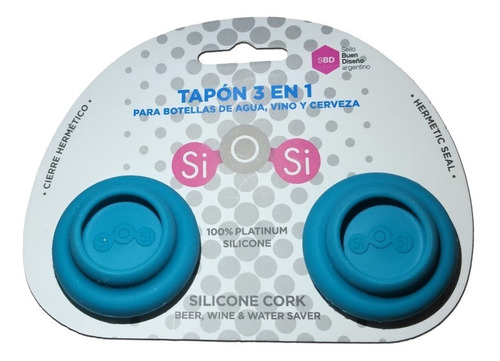 Tapón X2 Botella Agua Vino Silicona 3 En 1 Pettish Online Cg