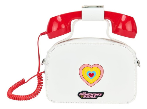 Bolsa Crossbody Chicas Superpoderosas Telefono Cn Blanco Lisa Níquel Blanco