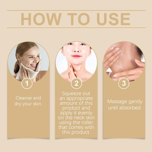 Crema Reafirmante Para El Cuello Ah-8, Con Masaje De Doble R