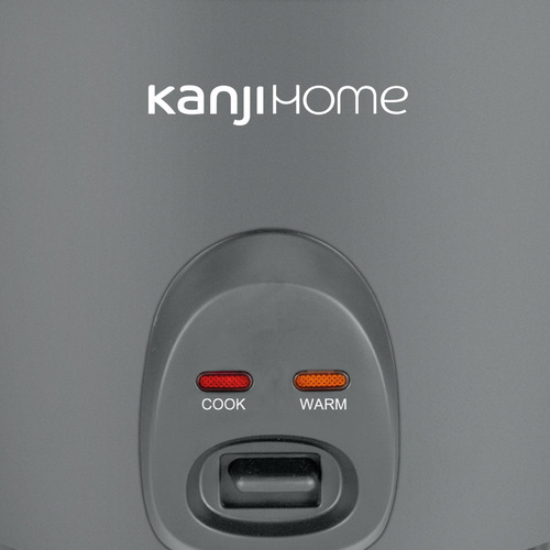 Arrocera Y Vaporera Kanjihome Gris Mate 1.8 Litros Olla Antiadherente Tapa De Vidrio Kjh-arrvaprd