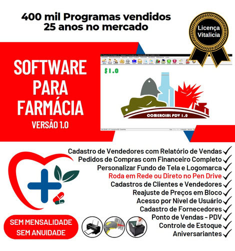 Software Para Farmácia + Pdv Controle Estoque Financeiro 1.0