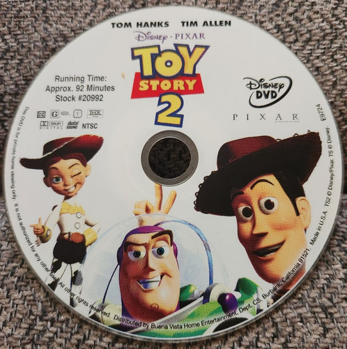 Dvd Película Toy Story 2 Solo Disco