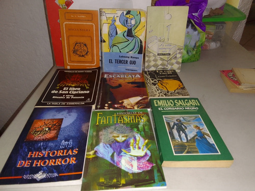 Lote De 10 Libros De Terror, Magia, Ficción Literaria, Esote