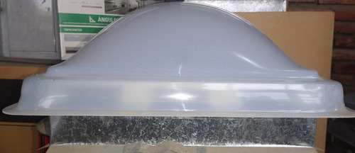 Claraboya Claraluz 40x40 Galvanizada Cupula Acrilico Blanca