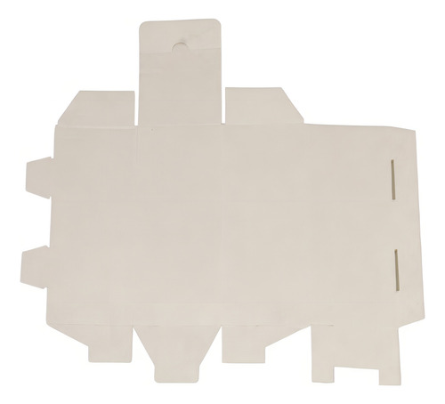 100 Caja 20x8x8 Cartón Micro Corrugado Armable Botella Chica Color Blanco