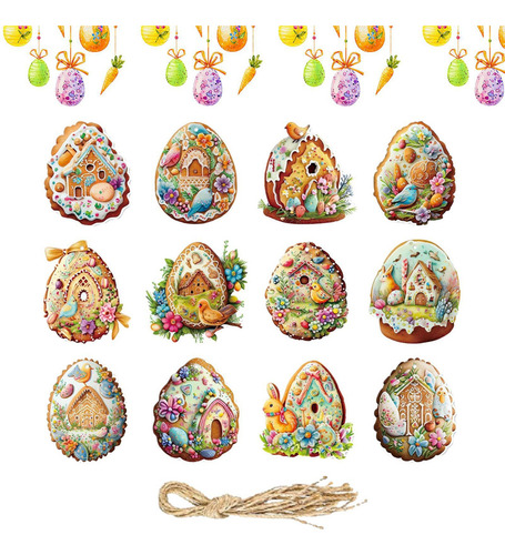 Jja Adornos Para Árboles De Pascua Adornos De Huevos De