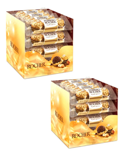 Oferta 2 Caixas De Chocolate Ferrero Rocher  2cxs