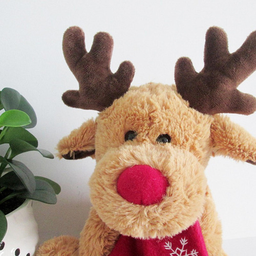 Bonito Muñeco De Peluche Navideño, Muñeco De Reno, Animal